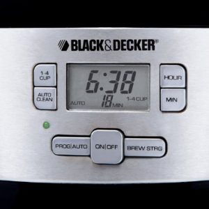 BLACK+DECKER 12-Cup Programmable Coffee Maker, Black