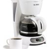 Mr. Coffee 4-Cup Switch Coffee Maker, White - TF4-RB