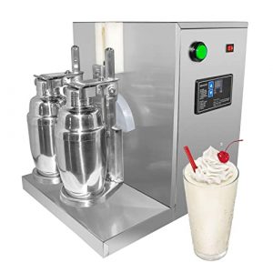 ALDKitchen Electric Milk Tea Shaker | Double Cup Drink Mixer | Stainless Steel | 110V