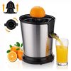Homeleader Citrus Juicer Stainless Steel Lemon Squeezer Electric Orange Juicer with Two Cones, Powerful Motor for Grapefruits, Orange and Lemon, Black