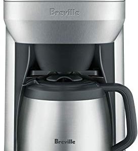 Breville BDC650BSS The Grind Control Coffee Grinder (Stainless Steel) with Descaling Liquid and Medium Roast Ground Coffee Bundle (3 Items)