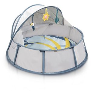 Babymoov Babyni Premium Baby Dome | Pop-Up Indoor & Outdoor Canopy for Babies to Safely Sleep, Rest and Play (2019 Summer Essential), Tropical Gray