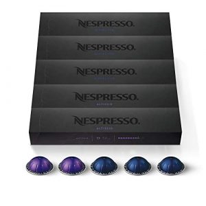 Nespresso Capsules VertuoLine, Espresso Variety Pack, Medium and Dark Roast Espresso Coffee, 10 Count (Pack of 5)