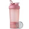 BlenderBottle Shaker Bottle with Pill Organizer and Storage for Protein Powder, ProStak System, 22-Ounce, Rose Pink