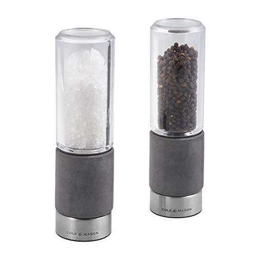 Cole & Mason Regent Salt & Pepper Mill Gift Set, 7", Gray