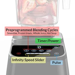 Blendtec Designer 625 Blender - WildSide+ Jar (90 oz) and Mini WildSide+ Jar (46 oz) BUNDLE - Professional-Grade Power - 4 Pre-Programmed Cycles - 6-Speeds - Sleek and Slim - Black