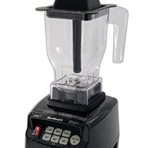 OmniBlend V Commercial Blender for Smoothies Shakes Cocktails, Heavy Duty 3-Speed, Self-Cleaning, Includes Multi-functional 2-in-1 Wet Dry Blades, 1.5 Liter BPA-Free Shatter-Proof Jar (Black)
