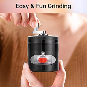 Spice Grinder with Handle - Black,2.5 Inch