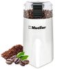 Mueller HyperGrind Precision Electric Spice/Coffee Grinder Mill with Large Grinding Capacity and HD Motor also for Spices, Herbs, Nuts, Grains, White
