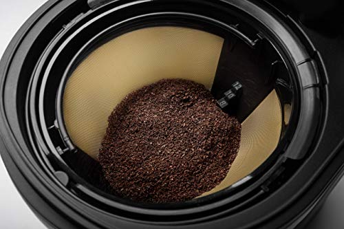 KitchenAid KCM1208DG Spiral Showerhead 12 Cup Drip Coffee Maker, Matte Charcoal Grey (Renewed)
