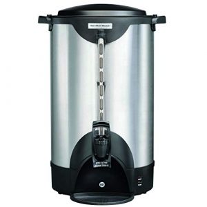Hamilton Beach Commercial 100 Cup Stainless Steel Coffee Urn (HCU100S), Double Wall, 120V