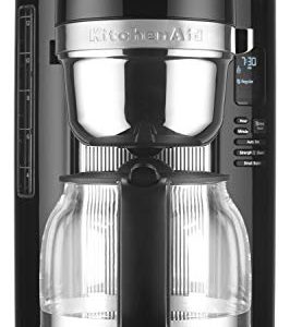 KitchenAid KCM1204OB 12-Cup Coffee Maker with One Touch Brewing - Onyx Black (Renewed)