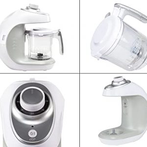 Homewell All in One Baby Food Maker Steamer & Blender, Purée Homemade Baby Food for All Baby Feeding Stages, Vegetable Steamer, Fruit Processor for Toddlers, New Born Babies and Children