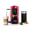 Nespresso Vertuo Plus Coffee and Espresso Maker by De'Longhi, Cherry Red with Aeroccino Milk Frother