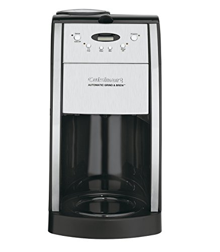 Cuisinart DGB-550BKP1 Grind & Brew 12-Cup Automatic Coffeemaker with Italian Style, Brushed Metal