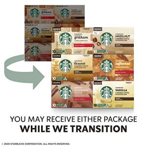 Starbucks Flavored K-Cup Coffee Pods — Variety Pack for Keurig Brewers — 6 boxes (60 pods total)