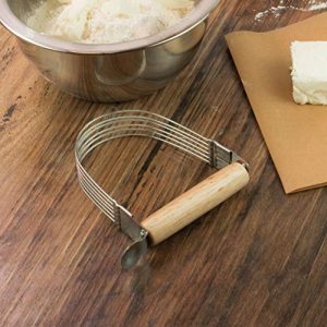 Mrs. Anderson's Baking Pastry Cutter and Dough Blender, 6-Wire, Stainless Steel with Wood Handle