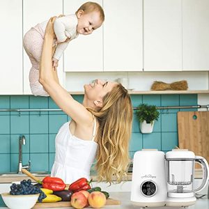 Avec Maman - Baby Chef 4-in-1 Food Processor for Babies - Steamer | Blender | Bottle Warmer | Jar Warmer | Multifunctional Baby Food Maker | BPA-Free & Certified Safe | NEW 2022