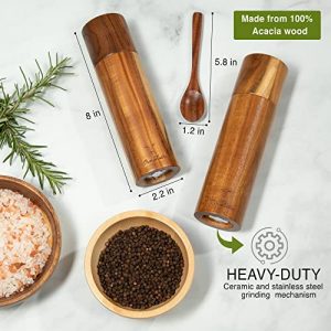 Wooden Salt And Pepper Grinder Set - 8