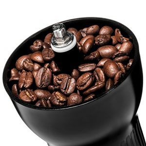 KONA Manual Coffee Grinder, Conical Burr Mill with Adjustable Setting, Best Ceramic Burr Coffee Grinder for Aeropress, Drip Coffee, Espresso, French Press, Turkish Brew