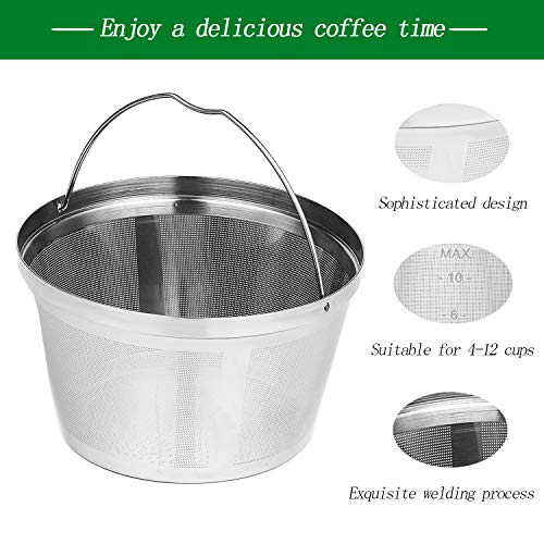 Basket 8-12 Cup Perment Coffee Filter fit for Mr. Coffee Black & Decker Coffee Makers