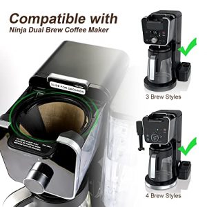 AIEVE Reusable Coffee Filter for Ninja Dual Brew Pro Coffee Maker, 2 Pack Permanent Replacement Cone Coffee Maker Filter Perfectly Compatible with Ninja CFP301 DualBrew Pro Specialty Coffee Maker