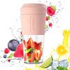 Portable Blender, Personal Blender 3000mAh with USB Rechargeable Mini Fruit Juice Mixer, 17oz Personal Size Blender for Smoothies,Juice,Shakes, Salad Dressing,Baby Food,for Home,Travel,Office