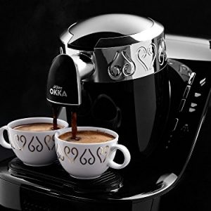 Arzum Okka Automatic Turkish/Greek Coffee Machine, USA 120V UL, Black/Chrome