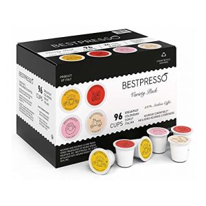 Keurig K-Cafe Single Serve K-Cup Coffee, Latte and Cappuccino Maker with 96-Count Variety Pack Single Serve K-Cup Set Bundle (2 Items)
