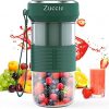 Zuccie Portable Blender 14 Oz,Mini Blender for Shakes and Smoothies,Small Blender with Magnetic Charging Port,Personal Blender for Outdoor,Green