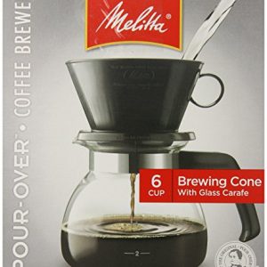 Melitta 36 oz. Pour Over Coffee Brewer, Black