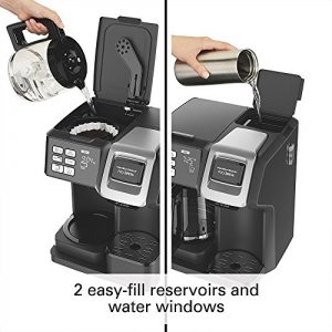 Hamilton Beach FlexBrew 2-Way Brewer Programmable Coffee Maker (49976) Bundle with Support Extension