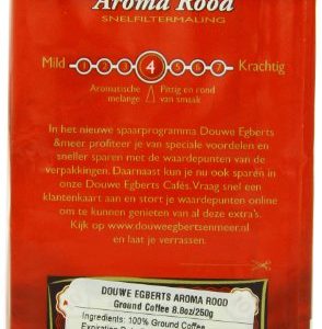Douwe Egberts Aroma Rood Ground Coffee, 250g (Pack of 1)