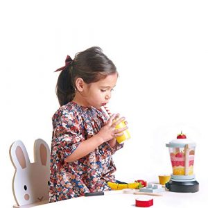 Tender Leaf Toys Mini Chef Fruity Smoothie Blender - Realistic Features for Pretend Cooking - Social, Creative, and Imaginative Development – Learning Role Play to Make a Healthy Shake – Ages 3 years+