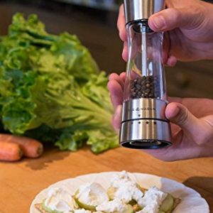 COLE & MASON Derwent Pepper Grinder - Stainless Steel Mill Includes Gourmet Precision Mechanism and Premium Peppercorns