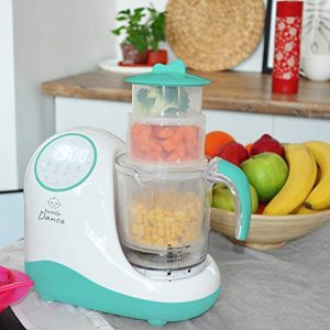 Baby Food Maker Chopper Grinder - Mills and Steamer 8 in 1 Processor for Toddlers - Steam, Blend, Chop, Disinfect, Clean, 20 Oz Tritan Stirring Cup, Touch Control Panel, Auto Shut-Off, 110V Only