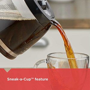 BLACK+DECKER 12-Cup Switch Coffee Maker, Duralife Glass Carafe, Black, CM0940BD