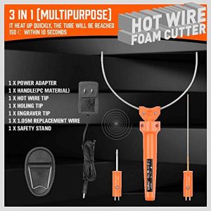 HORUSDY 3 IN 1 Hot Wire Foam Cutter, Foam Cutter Electric Cutting Machine Pen Tools Kit