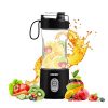 Portable Blender 2 USB Rechargeable, OBERLY Upgraded Personal Juicer Bottle for Protein Shakes and Smoothies, Crush Ice, Frozen Fruit and Drinks, 13oz Travel Cup for Car, Camping