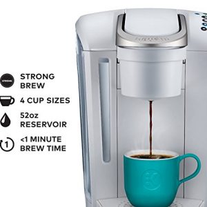 Keurig K-Select Coffee Maker, Single Serve K-Cup Pod Coffee Brewer, With Strength Control and Hot Water On Demand, Matte White