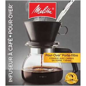Melitta Pour-Over Coffee Brewer W/ Glass Carafe, 6 Cups (6 Ozper Cup)