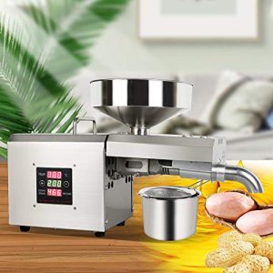 Funwill Oil Press Machine, 610W Automatic LCD Touch Screen Electric Oil Press Extractor Presser with Temp Control Organic Oil Expeller Commercial Grade Stainless Steel Oil Press Machine