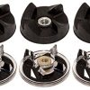 Blendin Lot of 6 Base Gear and Blade Gear Replacement Part,Compatible with Magic Bullet MB1001 250W Blenders