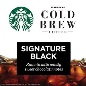 Starbucks Cold Brew Coffee | Signature Black Single-Serve Concentrate Pods (Total 36 capsules) 6 capsule each | Pack of 6