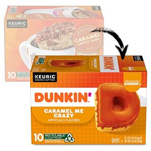 Dunkin' Caramel Me Crazy Flavored Coffee, 60 Keurig K-Cup Pods