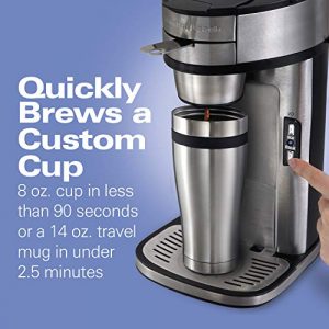 Hamilton Beach Single Serve Scoop Coffee Maker, Stainless Steel (49981) (Discontinued)