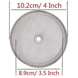 Ruilida 6pcs french press filter screen,Universal 1000 ml, 34 Oz, 8 Cup French Press Coffee Makers and Tea Machines4 Inch Stainless Steel French Press Replacement coffee filter mesh
