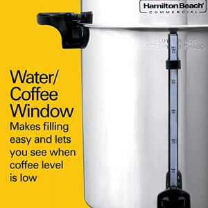Hamilton Beach Commercial Stainless Steel Coffee Urn, 60 Cup Capacity D50065