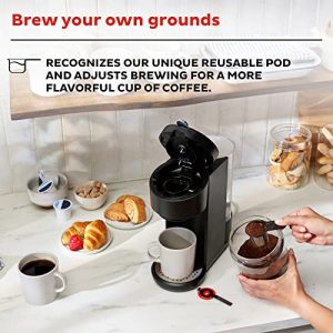 Instant Pot Solo 2-in-1 K-Cup Pod and Ground Coffee Maker, Nespresso Capsules and K-Cup Pods with Reusable Coffee Pod for Ground Coffee, 8 to 12oz. Brew Sizes, 40oz Reservoir