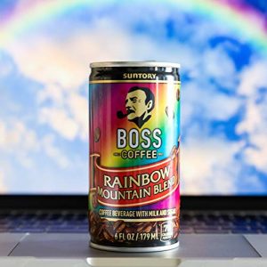BOSS Coffee by Suntory – Rainbow Mountain Blend Japanese Flash Brew Coffee, 6oz 12 Pack, Imported from Japan, Espresso Doubleshot, Ready to Drink, Contains Milk, No Gluten
